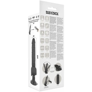 BASECOCK - REAALNE VIBRAATOR KAUGJUHTIMISEGA 18,5 CM